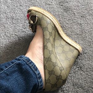 Gucci Military/Cocoa 257868 Fqz40 3364 Wedges